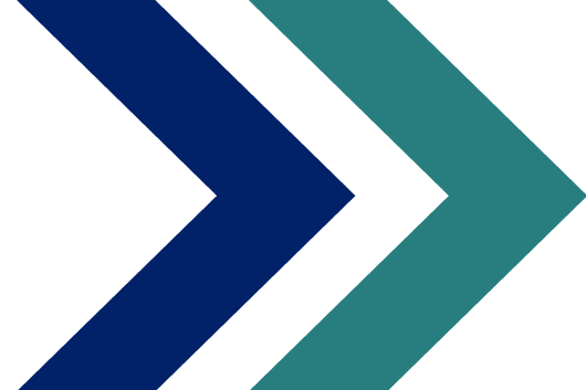 CSPD logo: two right-facing arrows, one navy and one teal